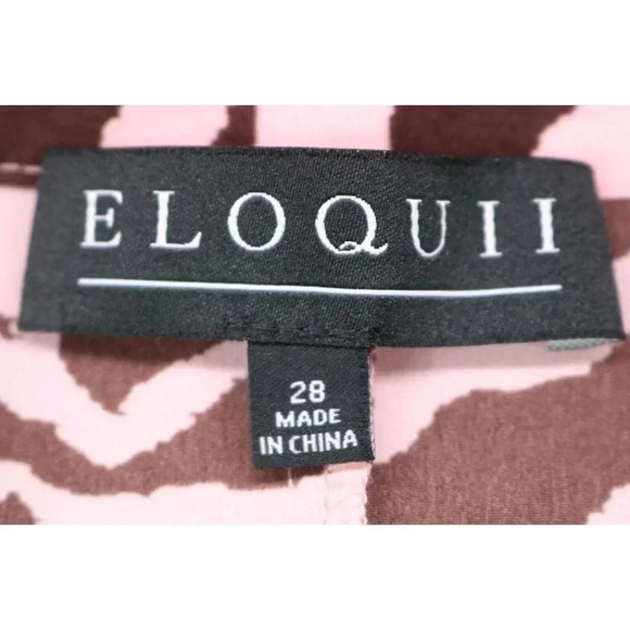 Eloquii Animal Print Button Down Blouse-Size 28-Office-Long Sleeves-Tie Front - Picture 4 of 8